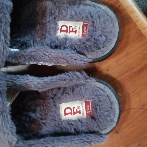 Dearfoam marled cable knit chenille clog slippers - Picture 4 of 5